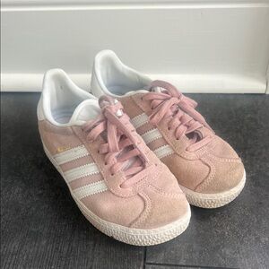 Adidas Kids Soft Pink and White Sneakers